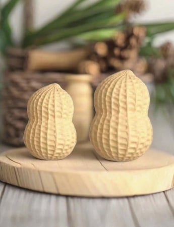 قالب سيليكون على شكل حبة فول سوداني لصب الشموع او الريزن او الصابون