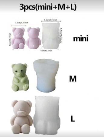 قالب سيليكون - مجموعة دباديب