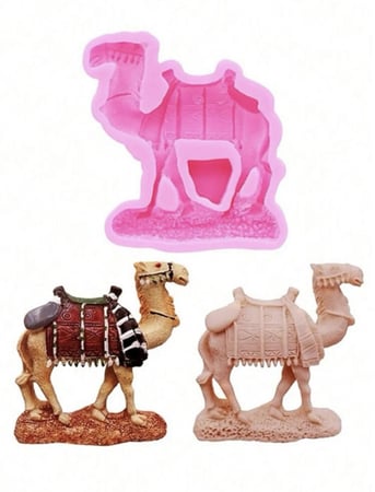 قالب سيليكون على شكل جمل لصب الشموع او الريزن او الصابون