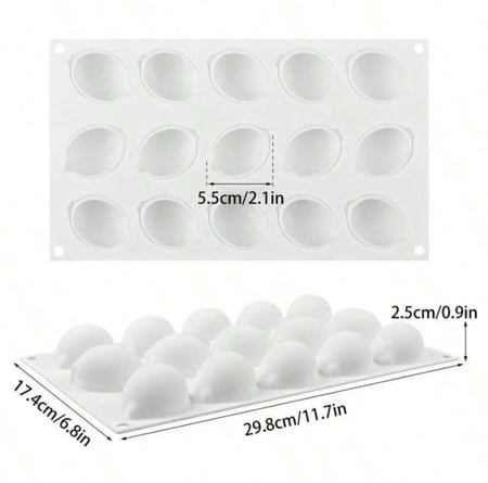 قالب سيلكون - شكل ليمون