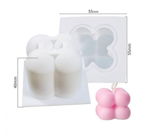 قالب سيليكون على شكل الميني ببلز لصب الشموع او الريزن او الصابون