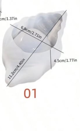 قالب سيلكون - صدفة