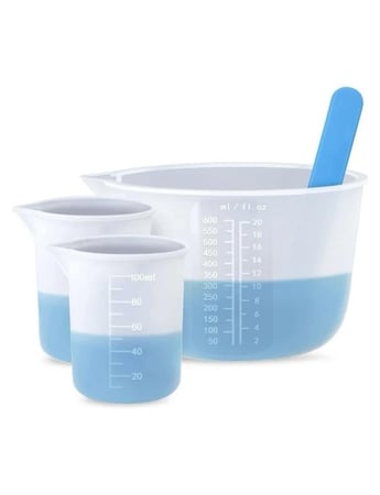 منتج وعاء خلط سيلكون 10 قطع من مستلزمات صناعة الشموع والحرف اليدوية