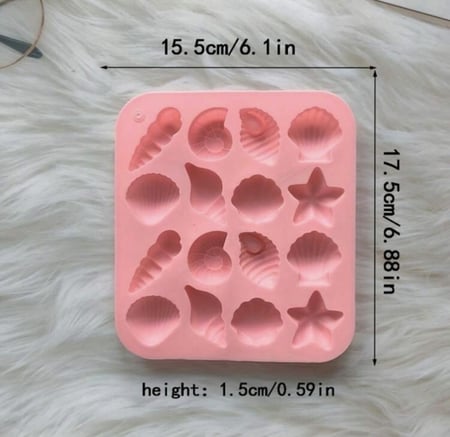 قالب سيليكون - أصداف