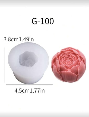 قالب سيليكون - وردة البيوني ميني