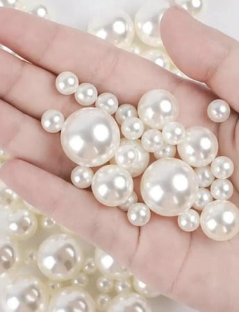 منتج حبات لؤلؤ للتزين 1500 حبة من مستلزمات صناعة الشموع والحرف اليدوية