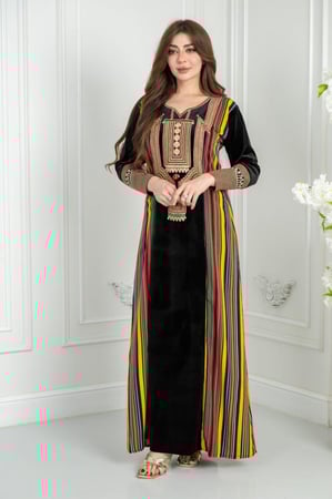 جلابية مخمل ثراثية ابداع