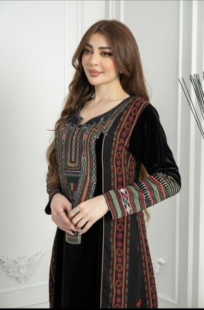 جلابيه مخمل تراثي اريج