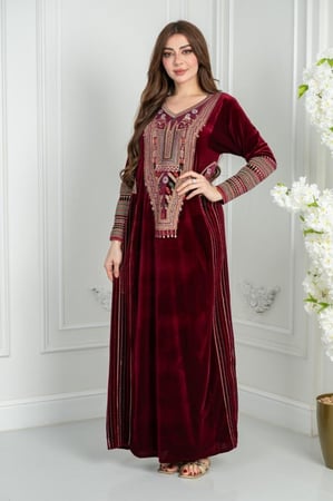 جلابيه مخمل تراثي ريتا