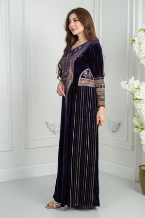 جلابيه مخمل تراثي ريتا