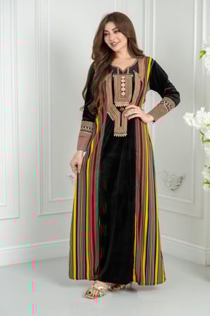 جلابية مخمل ثراثية ابداع