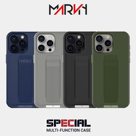 كفر آيفون 13 برو ماكس - iPhone 13 Pro Max (حماية متكاملة - ماج سيف - تبريد مبتكر - مسكة مرنة وستاند معدني) | مارفن
