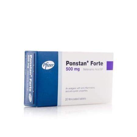 بونستان فورت 500 ملجرام 20 قرص|PONSTAN FORT 500 MG 20 TAB