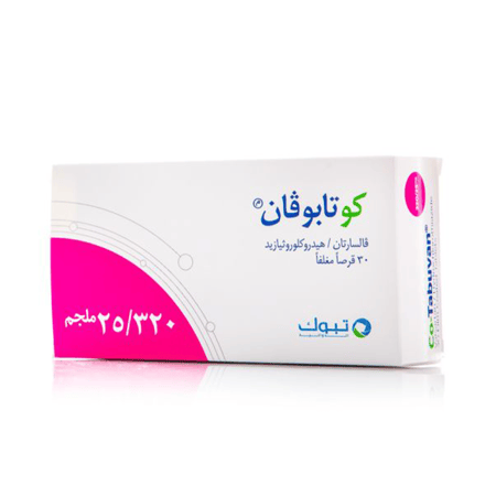 كوتابوفان ٢٥/٣٢٠مجم أقراص ٣٠ قرص |CO TABUVAN 320/25MG 30TAB