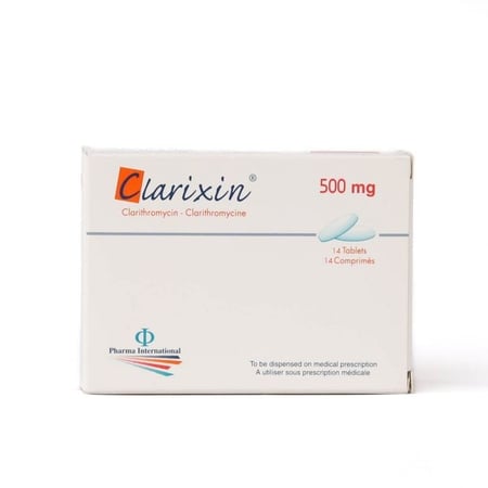 كلاريكسين ٥٠٠ مجم أقراص ١٤ قرص |CLARIXIN 500MG 14TAB