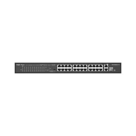 سويتش رويجي 24 منافذ بسرعة جيجابت مزود بـ 2 منفذ PoE موديل RG-ES126S-LP V2