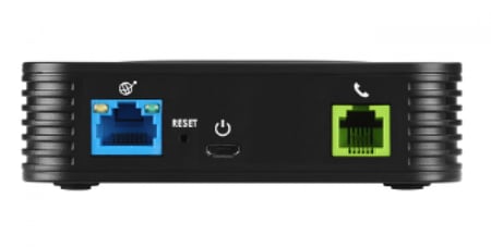 قراند ستريم HT801 يدعم ملف تعريف SIP واحد من خلال منفذ FXS واحد ومنفذ فردي 100Mbps و يدعم المؤتمرات الصوتية ثلاثية الاتجاهات