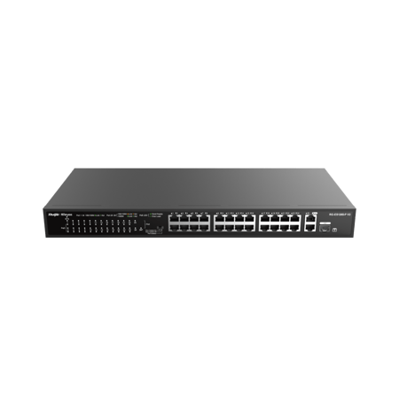 سويتش رويجي 24 منافذ بسرعة جيجابت مزود بـ 2 منفذ PoE موديل RG-ES126S-LP V2