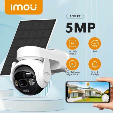 كاميرا ايمو متحركة بدقة 5 ميجا تعمل بالواي فاي او بشريحة 4G على الطاقة الشمسية IPC-B7ED-5M0TEA-EU-FSP14