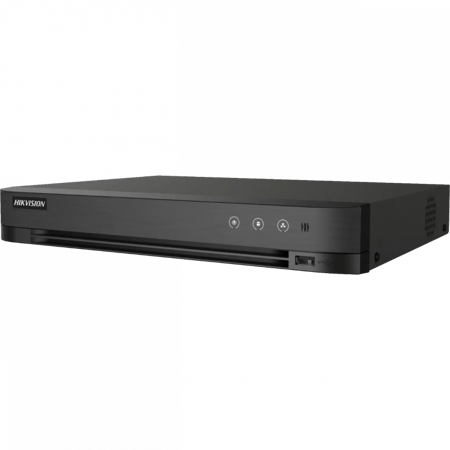 جهاز تسجيل كاميرات مراقبة هيكفيجن 4 قنوات يمكن توصيل ما يصل إلى 6 كاميرات شبكية موديل iDS-7204HQHI-M1 / S (STD) (C)