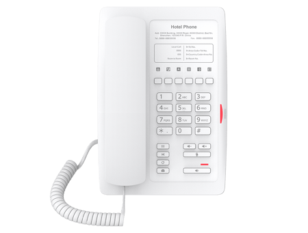 هاتف فندقي فانفيل H3 آي بي فون، خطين SIP يدعم اتصال الطوارئ، صوت عالي الجودة