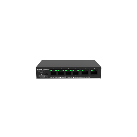 سويتش رويجي 6 منافذ بسرعة جيجابت غير مزود بـ منفذ PoE موديل RG-ES106D-P V2