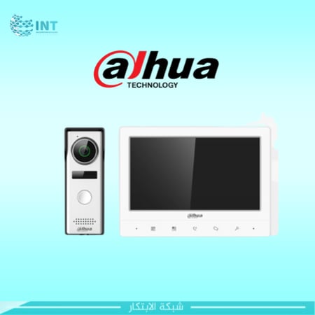 داهوا مجموعة اتصال داخلي عبر الفيديو انتركوم DHI-KTA02 مع شاشة TFT مقاس 7 بوصات
