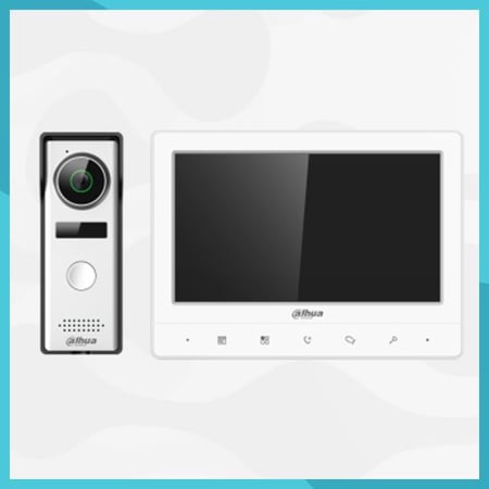 داهوا مجموعة اتصال داخلي عبر الفيديو انتركوم DHI-KTA02 مع شاشة TFT مقاس 7 بوصات