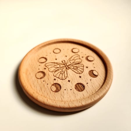 قاعدة أكواب خشبية - Tarot Butterfly