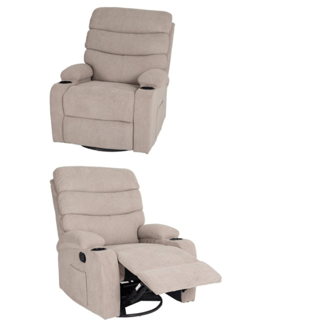 كرسي استرخاء هزاز - تصميم عصري أنيق بيج