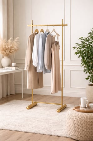 استاند  تعليق ملابس  انيق لون ذهبي