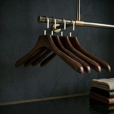 1حبه علاق ملابس خشب بني