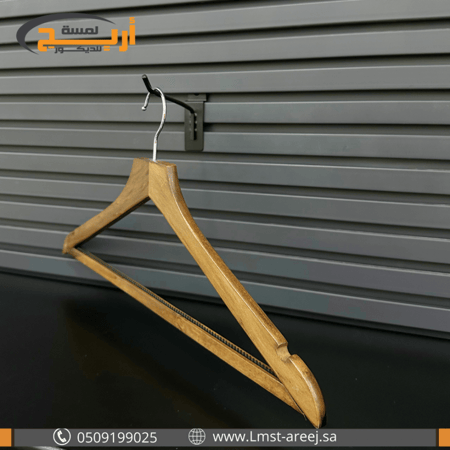 12 حبة علاق خشب لون بني مثلث