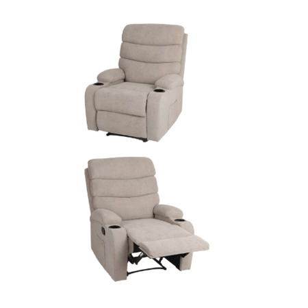 كرسي استرخاء ثابت أنيق بيج