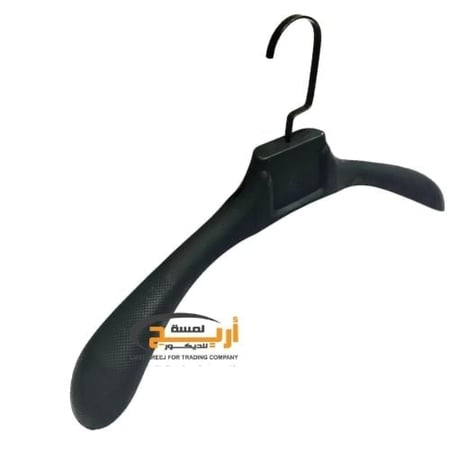 12 حبة علاق كتف لون اسود عريض