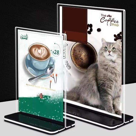 حامل لافتات اكريليك