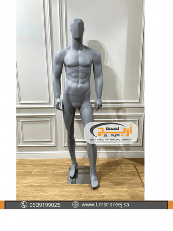 مانيكان  رجالي كامل رصاصي