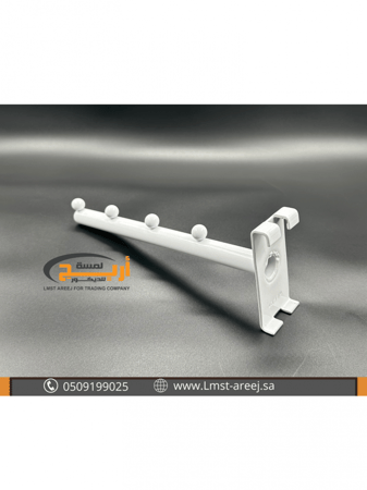 حامل علاقه ابيض مستقيم  على الشبك