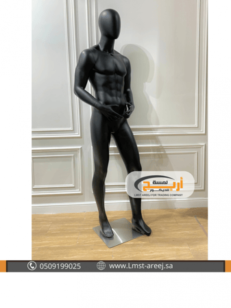 مانيكان  رجالي كامل لون اسود
