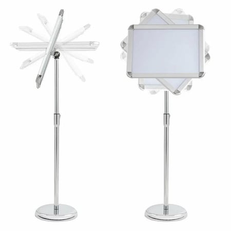 استاند دعائي المنيوم فضي