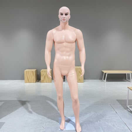 مانيكان رجالي بلاستك لحمي ملامح