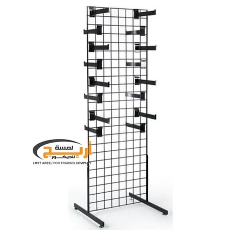 استاند شبك اسود مربعات مع قاعده ارضي