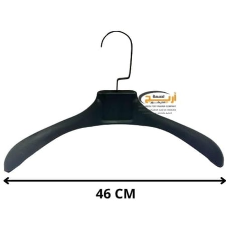 12 حبة علاق كتف لون اسود عريض