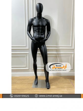 مانيكان  رجالي كامل لون اسود