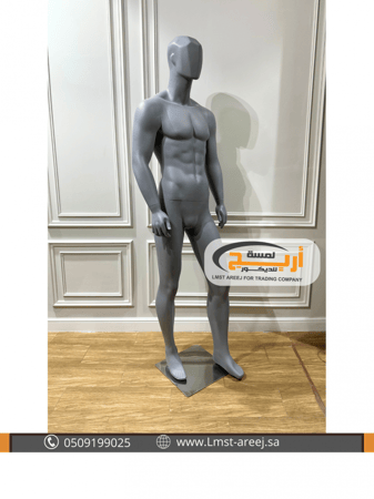 مانيكان  رجالي كامل رصاصي