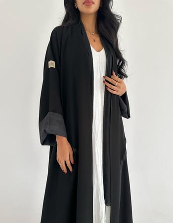 كريب سيراميك مع لنن رمادي كلوش
