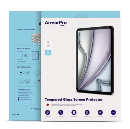 ارمور برو - ستيكر حماية Tempered Glass للايباد - شفاف