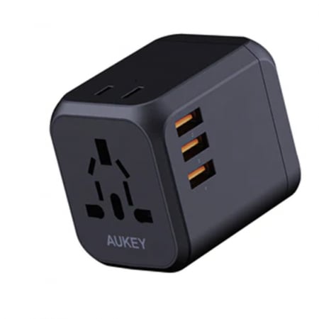 أوكي شاحن سفر عالمي USB-C أسود - 30W PD