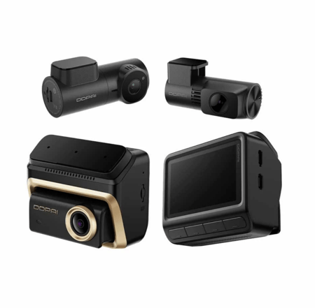 داش كام DDPAi Z90 Master كاميرا امامية 4K وداخلية 3K وخلفية 4K تدعم GPS