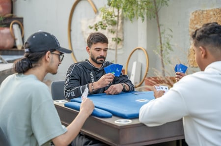 صكة - ورق الفتح بوكر صكه ازرق شدة كاملة (54 ورقة)